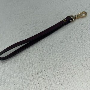 Michael Kors‎ leather strap deep purple burgandyish gold done hardware